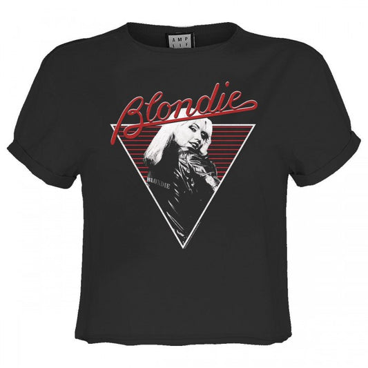 Front - Amplified Womens/Ladies 74 Blondie Crop T-Shirt