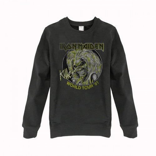 Front - Amplified Unisex Adult Killer Tour 81 Iron Maiden Sweatshirt