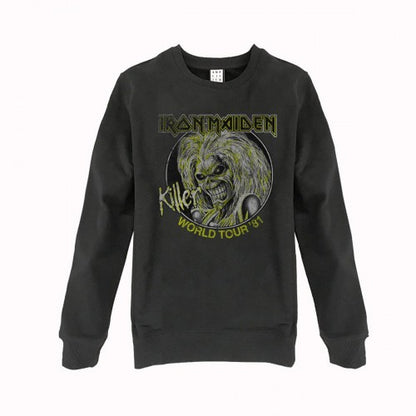 Front - Amplified Unisex Adult Killer Tour 81 Iron Maiden Sweatshirt