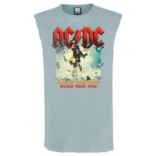 Front - Amplified Mens Blow Up Your Video AC/DC Sleeveless Tank Top