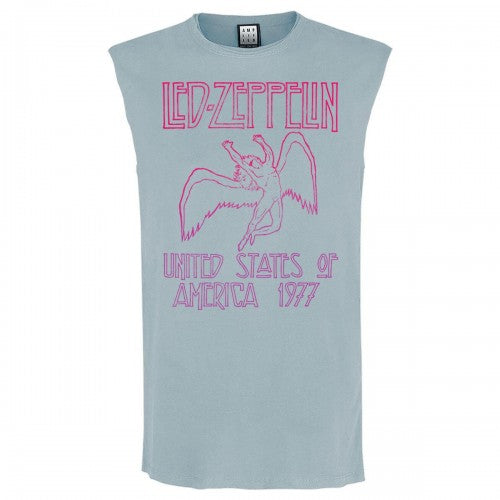 Front - Amplified Unisex Adult 77 Gradient Led Zeppelin Sleeveless Tank Top