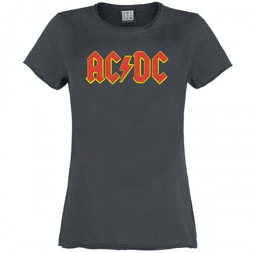 Front - Amplified Womens/Ladies AC/DC Logo T-Shirt