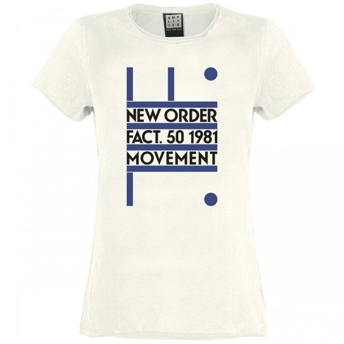 Front - Amplified Womens/Ladies Movement New Order T-Shirt