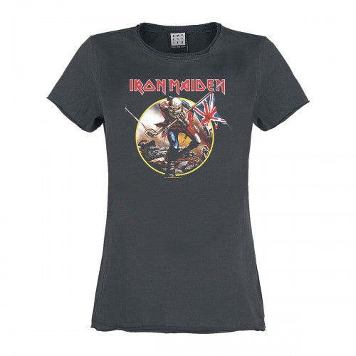 Front - Amplified Womens/Ladies Trooper Iron Maiden T-Shirt