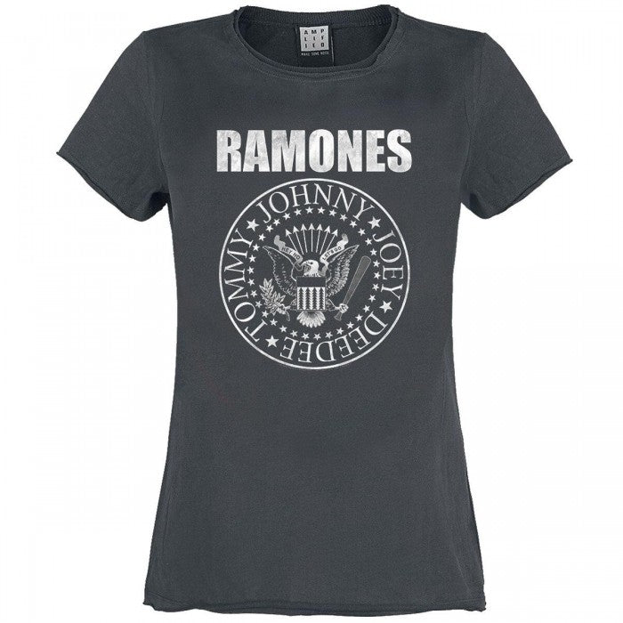 Front - Amplified Womens/Ladies Classic Seal Ramones T-Shirt