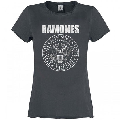 Front - Amplified Womens/Ladies Classic Seal Ramones T-Shirt
