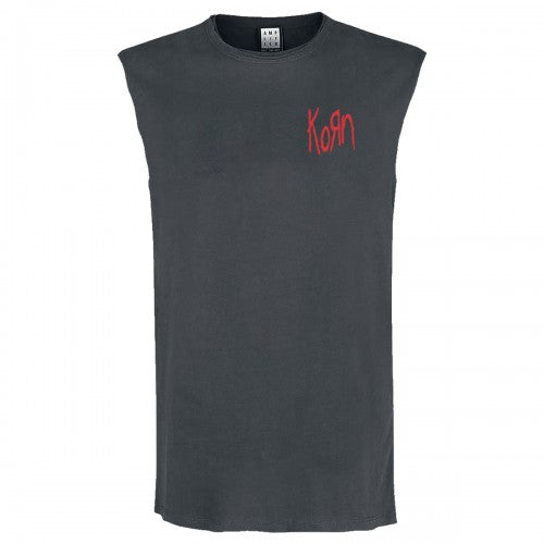 Front - Amplified Unisex Adult Lineart Issues Korn Tank Top