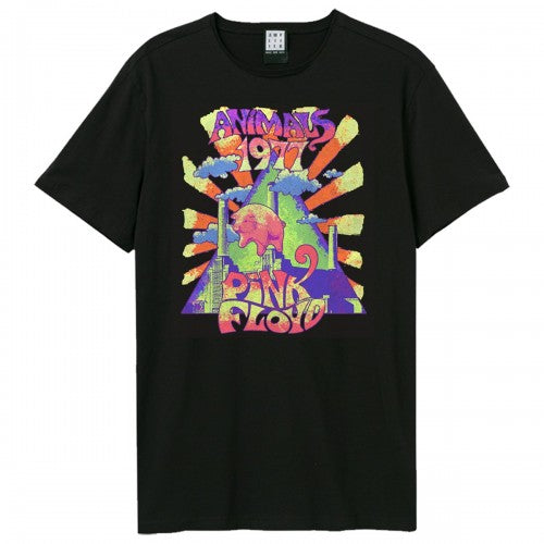 Front - Amplified Unisex Adult Animals 1977 Pink Floyd T-Shirt