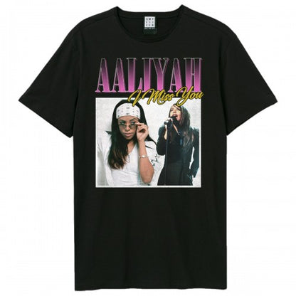 Front - Amplified Unisex Adult I Miss You Aaliyah T-Shirt