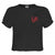Front - Amplified Womens/Ladies Lineart Issues Korn Crop T-Shirt