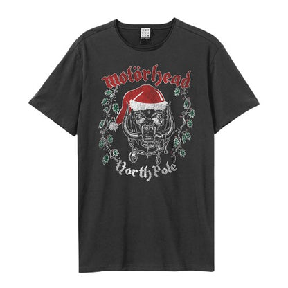 Front - Amplified Unisex Adult North Pole Motorhead T-Shirt