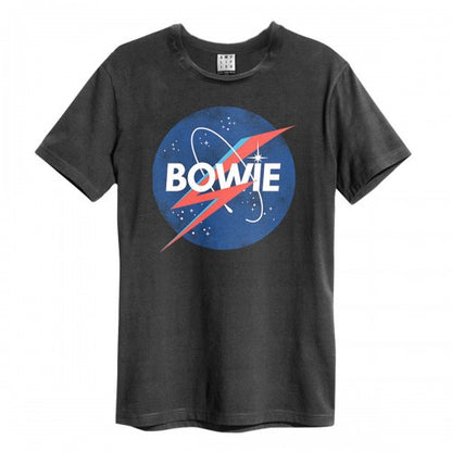 Front - Amplified Unisex Adult To The Moon David Bowie T-Shirt
