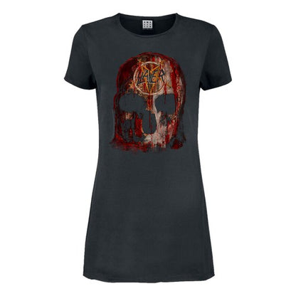 Front - Amplified Womens/Ladies World Sacrifice T-Shirt Dress