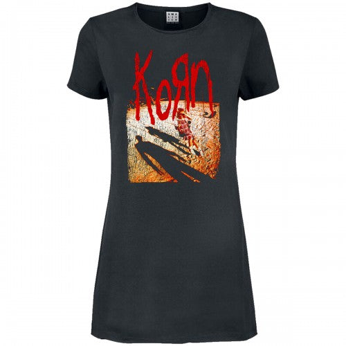 Front - Amplified Womens/Ladies Self Titled Korn T-Shirt Dress