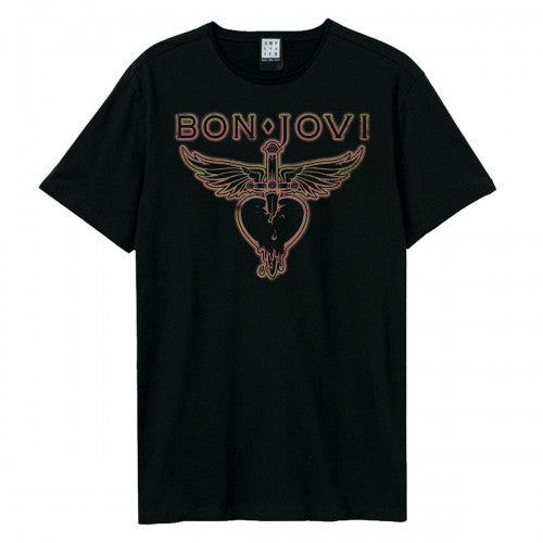 Front - Amplified Unisex Adult Hold On Bon Jovi T-Shirt