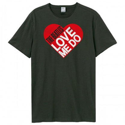 Front - Amplified Unisex Adult Love Me Do The Beatles T-Shirt