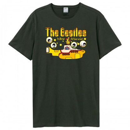 Front - Amplified Unisex Adult Yellow Submarine Bubbles The Beatles T-Shirt