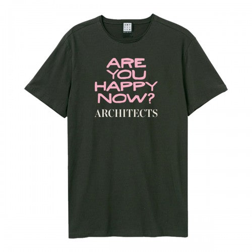 Front - Amplified Unisex Adult Are You Happy Now Architects T-Shirt
