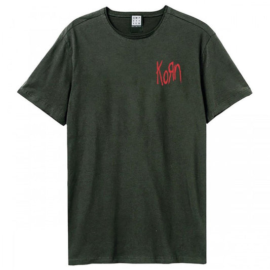 Front - Amplified Unisex Adult Lineart Issues Korn T-Shirt
