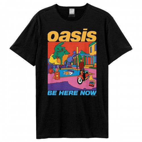 Front - Amplified Unisex Adult Be Here Now Oasis T-Shirt