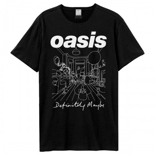 Front - Amplified Unisex Adult Definitely Maybe Oasis T-Shirt
