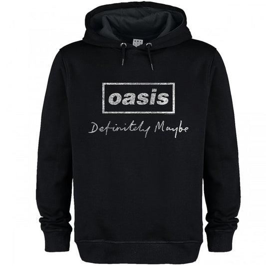 Front - Amplified Unisex Adult Definitely Maybe Distressed Oasis Hoodie