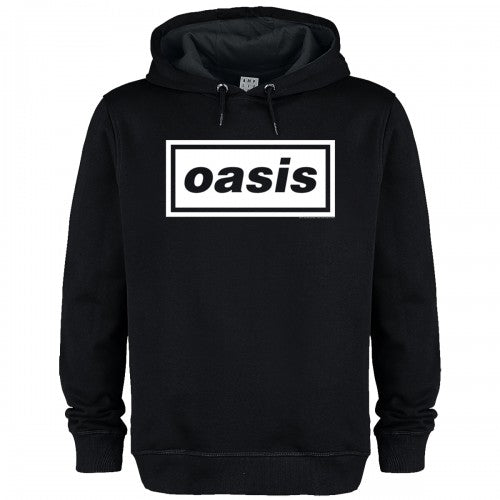Front - Amplified Unisex Adult Logo Oasis Logo Hoodie