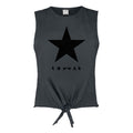 Front - Amplified Womens/Ladies Black Star David Bowie Sleeveless Tank Top