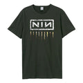 Front - Amplified Unisex Adult Downward Spiral Nine Inch Nails Logo T-Shirt