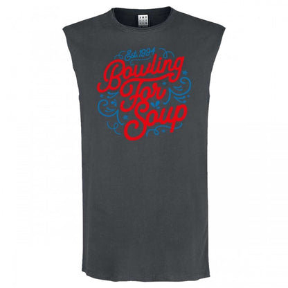 Front - Amplified Unisex Adult Swirly Bowling For Soup Sleeveless T-Shirt