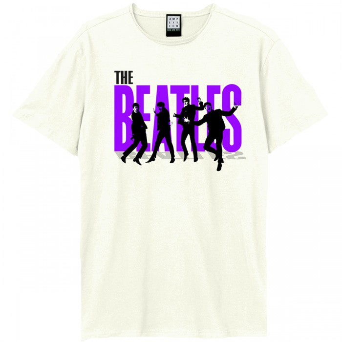 Front - Amplified Unisex Adult Fab Four The Beatles Logo T-Shirt