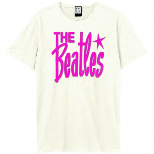 Front - Amplified Unisex Adult Retro Logo The Beatles T-Shirt