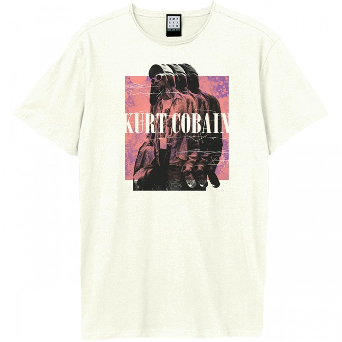 Front - Amplified Unisex Adult 90s Frontman Kurt Cobain T-Shirt