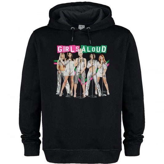 Front - Amplified Unisex Adult Split Colour Girls Aloud Hoodie