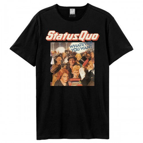 Front - Amplified Unisex Adult Whatever You Want Status Quo T-Shirt