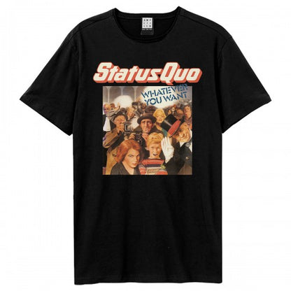 Front - Amplified Unisex Adult Whatever You Want Status Quo T-Shirt