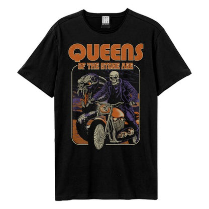 Front - Amplified Unisex Adult Rider Queens Of The Stone Age T-Shirt