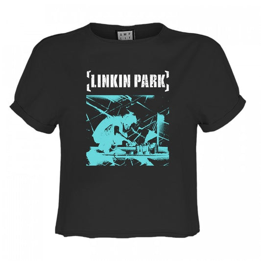Front - Amplified Womens/Ladies Meteora Xray Linkin Park Crop Top