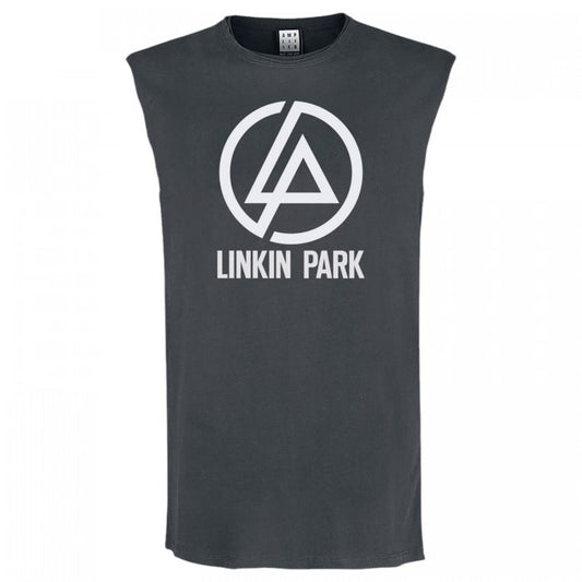 Front - Amplified Unisex Adult Circle Logo Linkin Park Sleeveless Tank Top