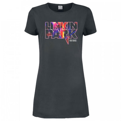 Front - Amplified Womens/Ladies New Divide Linkin Park T-Shirt Dress