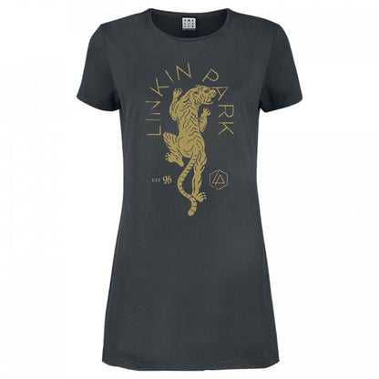 Front - Amplified Womens/Ladies Tiger Linkin Park T-Shirt Dress