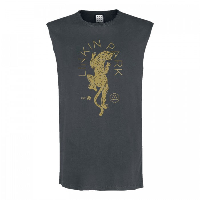 Front - Amplified Mens Tiger Linkin Park Sleeveless Tank Top