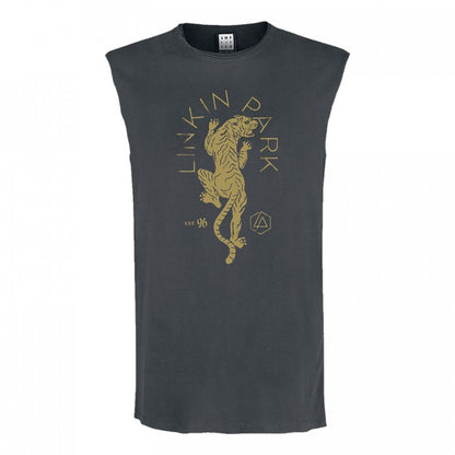 Front - Amplified Mens Tiger Linkin Park Sleeveless Tank Top