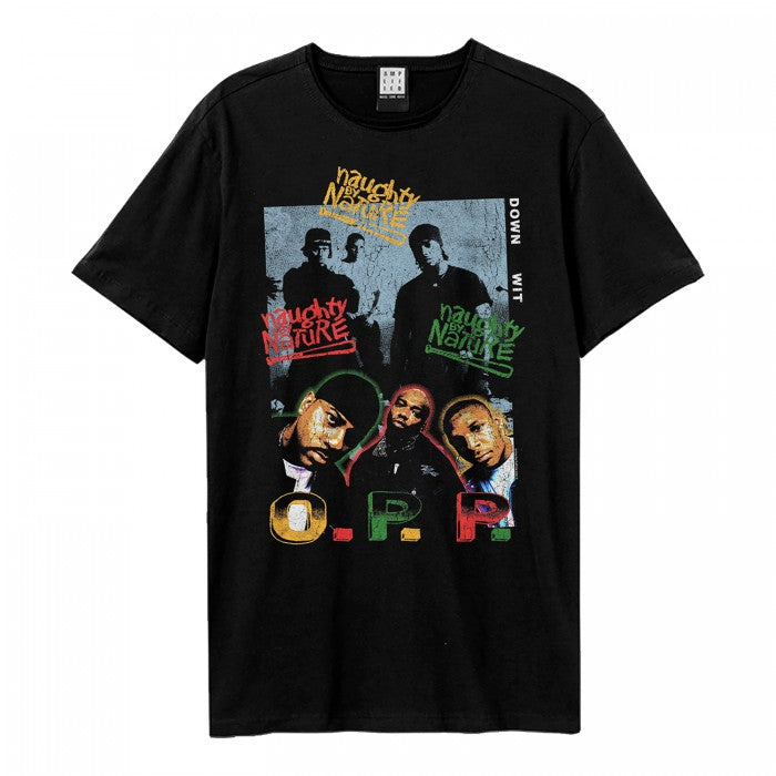 Front - Amplified Unisex Adult Down Wit Naughty By Nature T-Shirt
