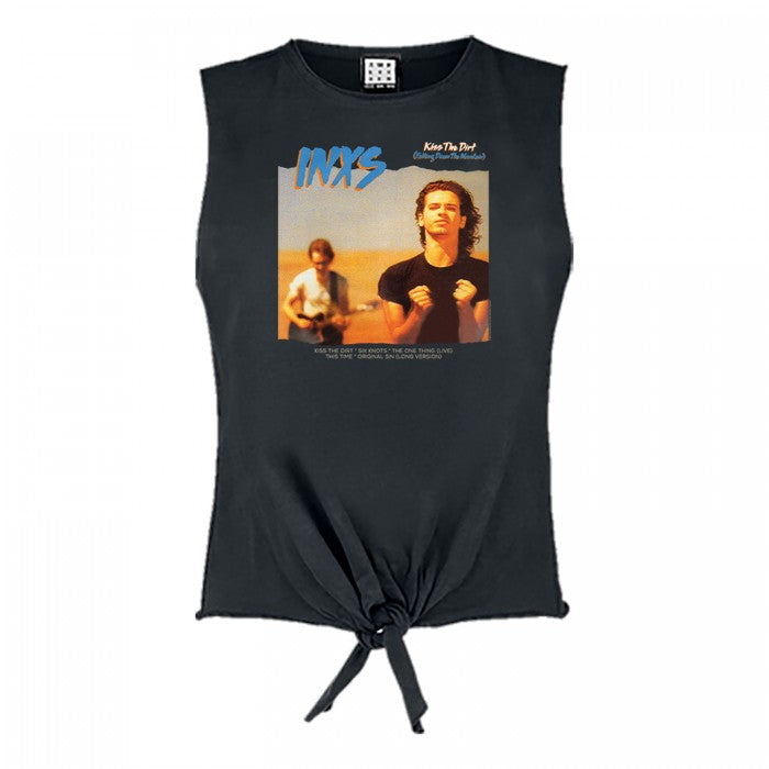 Front - Amplified Womens/Ladies Kiss The Dirt INXS Sleeveless Top