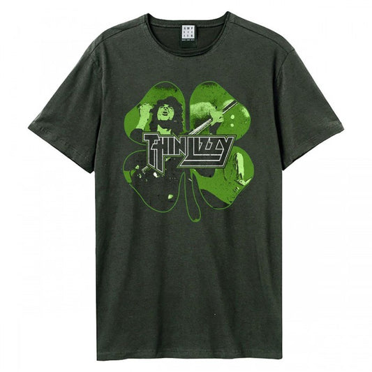 Front - Amplified Unisex Adult Shamrock Thin Lizzy T-Shirt