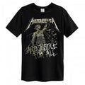 Front - Amplified Unisex Adult And Justice For All Metallica T-Shirt
