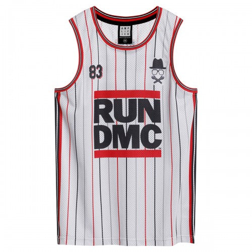 Front - Amplified Mens Tricky Run DMC Basketball Jersey
