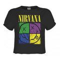 Front - Amplified Womens/Ladies Four Square Nirvana Crop Top
