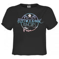 Front - Amplified Womens/Ladies Rumours Floral Logo Fleetwood Mac Crop Top